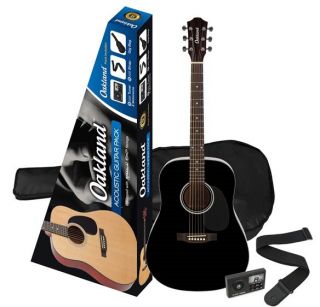 Oakland Dreadnought Acoustic Guitar Pack Inc Tuner Bag Strap RRP $199