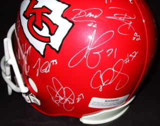 2012 Kansas City Chiefs Team Signed Helmet Proof Cassel Bowe Berry Poe