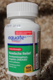 Excedrin Generic Equate 100 Count Great for Headaches and Migraines