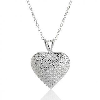 188 075 sterling silver diamond accent heart pendant with 18 chain