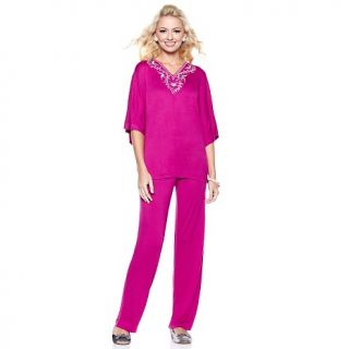 192 744 joan boyce embroidered top with pants rating 3 $ 39 95 s h $ 6