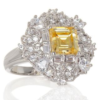 177 932 victoria wieck 3 18ct canary color cz sterling silver ring
