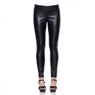 191 663 dknyc faux leather leggings with knit back note customer pick