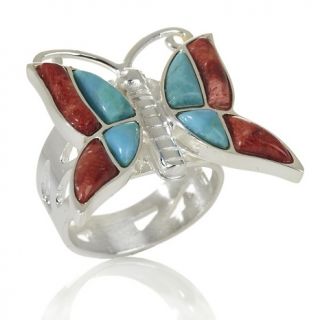 Jewelry Rings Gemstone Jay King Turquoise Coral Butterfly