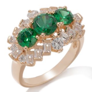 958 195 absolute 3 12ct emerald color 3 stone ring note customer pick