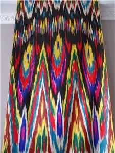  Made UZBEK Fabric Silk Ikat ADRAS Tissu En Soie Ouzbek Ikat 199
