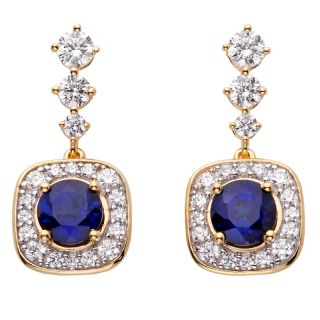 Jewelry Earrings Drop Victoria Wieck 4.36ct Absolute™ Sapphire