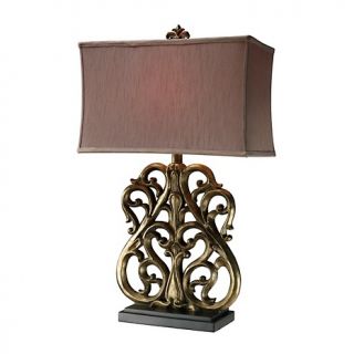 House Beautiful Marketplace 30 Roseville Oriole Gold Table Lamp