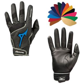  Switch Leather Palm Baseball/Softball Batting Gloves BLK Medium