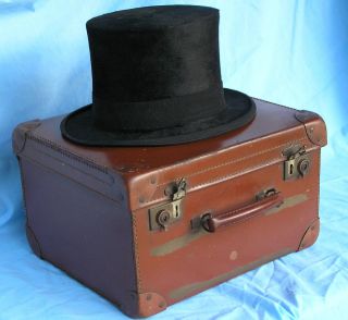  Vintage Christy's Top Hat Travel Case