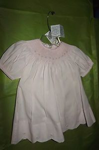 Feltman Brothers 9 months Pink Baby Dress, Beautiful embroidery.   NWT