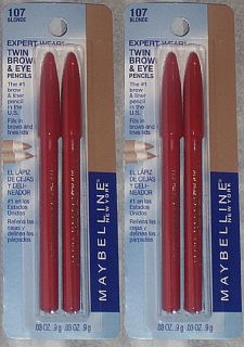Maybelline Expert Wear Twin Brow Eye Pencils Blonde 107