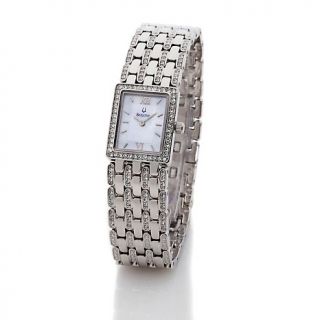 196 069 bulova bulova ladies stainless steel mother of pearl and