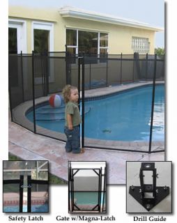 removeable safety fence gate one 30 wide x 5 high keep your pool area