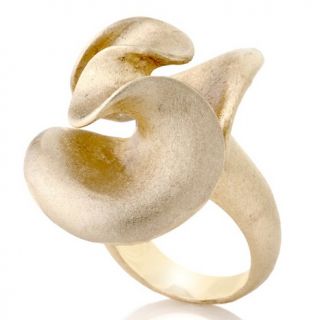 Bellezza Giulia Brushed Yellow Bronze Swirl Ring
