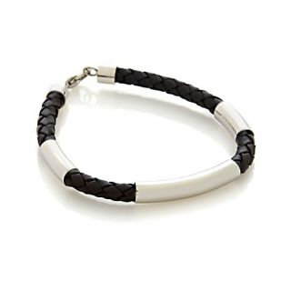   steel woven leather 9 bracelet d 2012121112310373~227073_199
