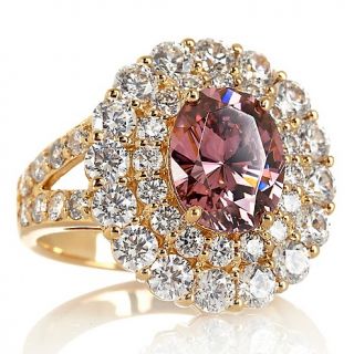 186 899 jean dousset absolute 5 56ct simulated pink tourmaline ring
