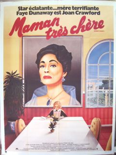 Mommie Dearest 1981 Poster Faye Dunaway Joan Crawford