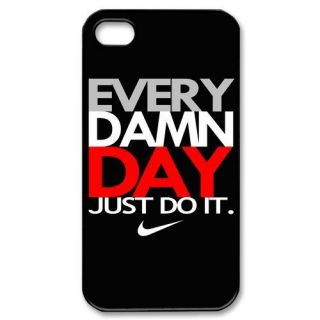 Every Damn Day Just do It Nike Black Apple iPhone 4 4S Case