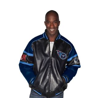 192 232 g iii nfl post game leather like jacket titans note customer