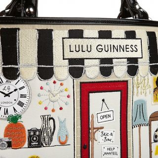 Lulu Guinness Embroidered Vintage Edith Tote Bag