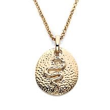 Bellezza Spiccioli Yellow Bronze Lira Coin Pendant