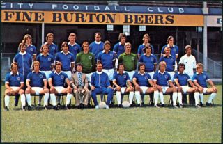 Leicester City England Soccer Football 1974 Team PPC