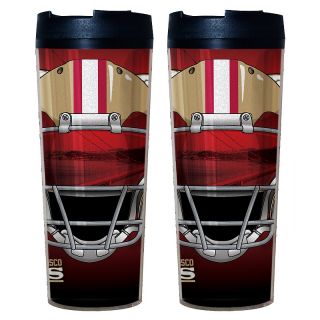 203 984 football fan nfl set of 2 travel tumblers with lids 49ers