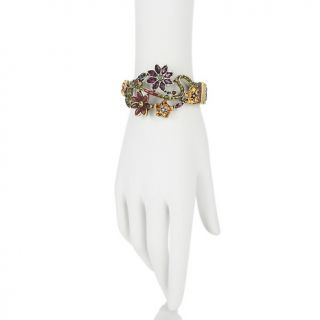 Heidi Daus Corsage for the Wrist Crystal Accented Bangle Bracelet at