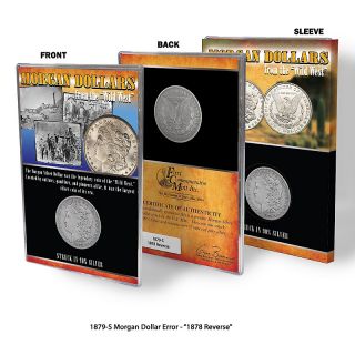 222 402 coin collector 1879 morgan silver dollar with 1878 reverse