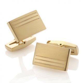 215 110 stainless steel rectangular goldtone cuff links rating be the