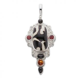 223 531 sajen african mud bead and multigemstone pendant rating 1 $