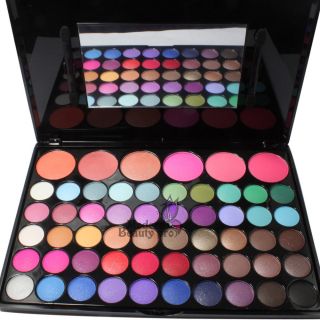 56 Color Shimmer Eye Shadow Blush Combo Palette New