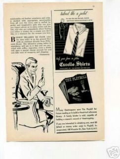 Excello Shirts 1950s Original Vintage Ad