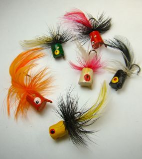  Bug Fly Fishing Lures Eyes Popper Rod Bait Excellent Colors