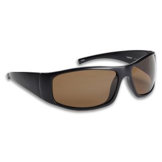 Fisherman Eyewear Polarized Sunglasses   Bluefin   Matte Black / Brown