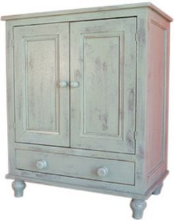 Exeter Entertainment Center Cabinet Distressed Country Paints Old