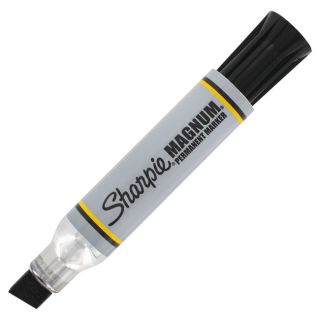 Sharpie Magnum Jumbo Black Permanent Marker, 12/Pack   44001