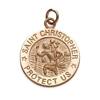 229 657 michael anthony jewelry 10k gold st christopher medallion