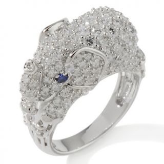 Victoria Wieck 2.29ct Absolute™ and Created Sapphire Sterling Silver