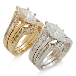 238 491 absolute 2 91ct absolute marquise two piece ring guard set
