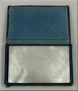 19thC Chinese Export Carved Mother of Pearl Card Case