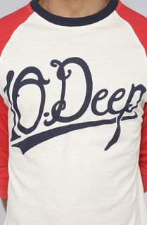 10 Deep The Delta House Baseball Tee in Red