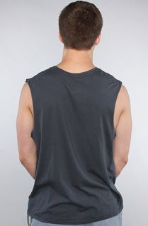 The Original Retro Brand The Rock The Vote Sleeveless Tee in Charcoal