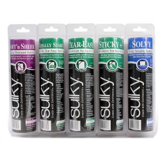 215 267 sulky 8 stabilizers embroidery solvy set of 5 rating 1 $ 39 95