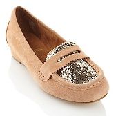   suede and glitter wedge loafer d 20120730181904703~191670_232