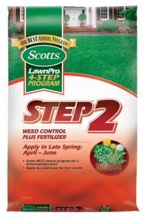  202934 Scotts Step 2 Weed Control Plus Fertilizer Covers 5000 Sq. Ft
