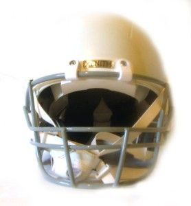  white youth small x2 regular football helmet kids face mask chin strap