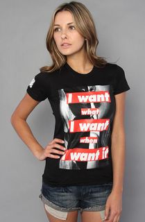Married to the Mob The I Want Tee in Black