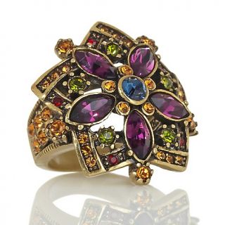 219 037 heidi daus corsage for the finger crystal accented flower ring